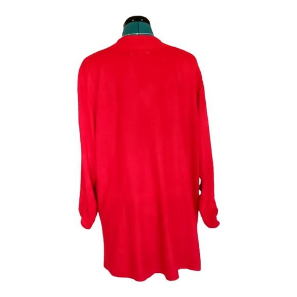 Red Plus Size Sag Harbor Sweater 2X - Picture 6 of 16